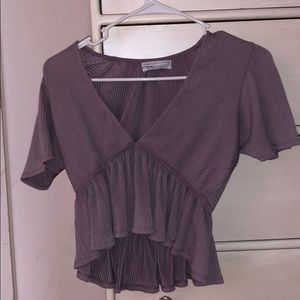 Brand New Urban Outfitters Ribbed Plunging  Top